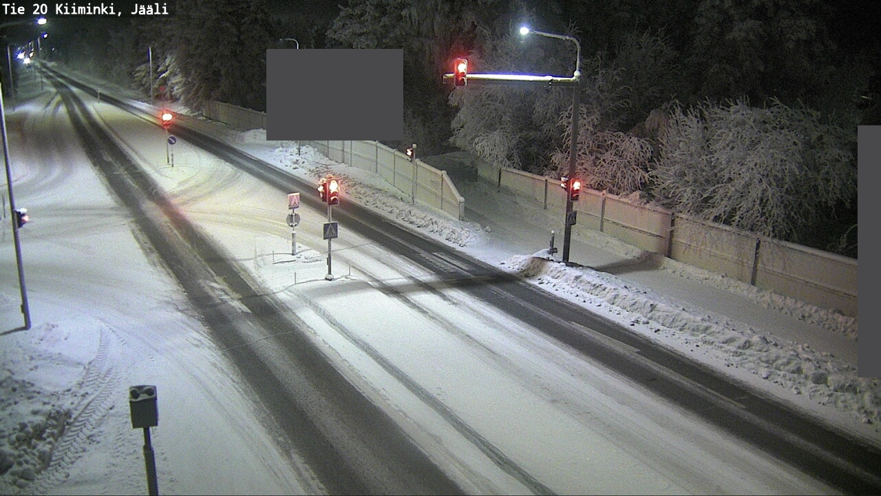 Weather Camera Image Road 20 Oulu Kiiminki, Jääli, Oulu, Pohjois-Pohjanmaa