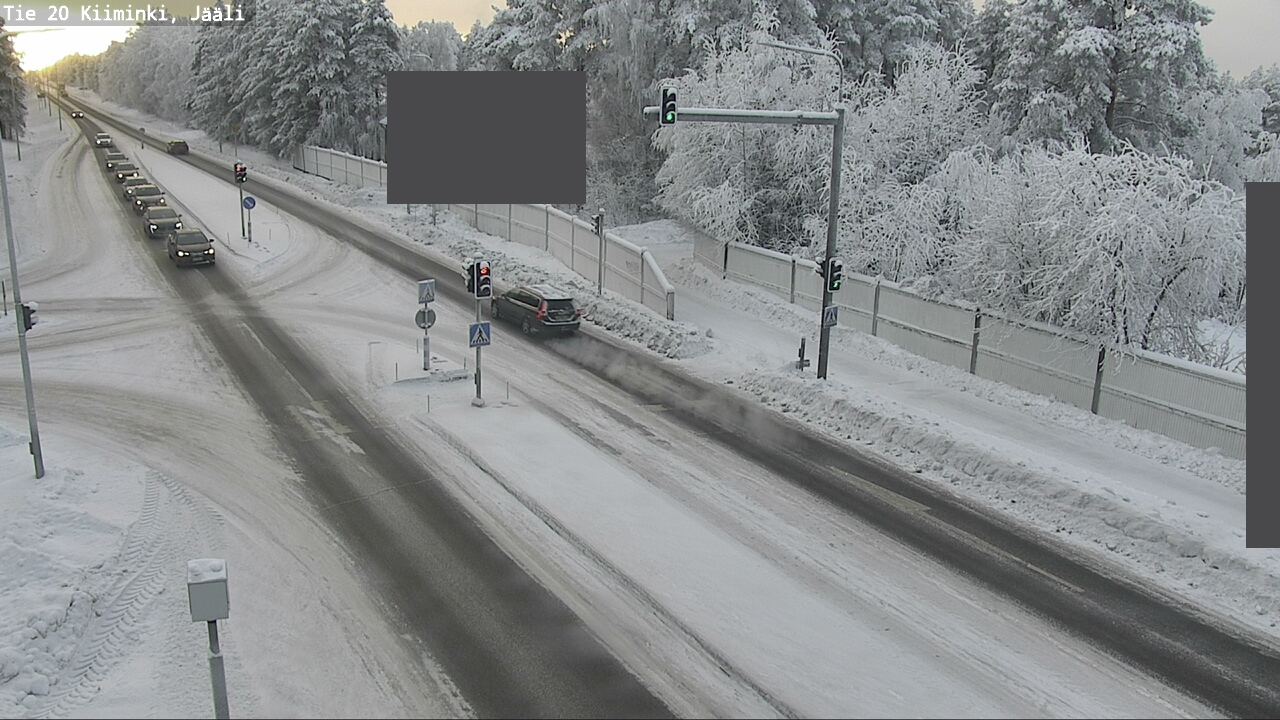 Weather Camera Image Väg 20 Uleåborg Kiiminki, Jääli, Oulu, Pohjois-Pohjanmaa