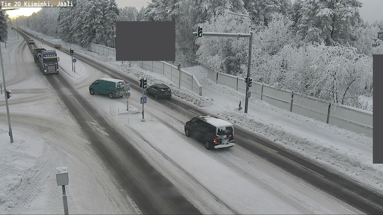 Weather Camera Image Väg 20 Uleåborg Kiiminki, Jääli, Oulu, Pohjois-Pohjanmaa
