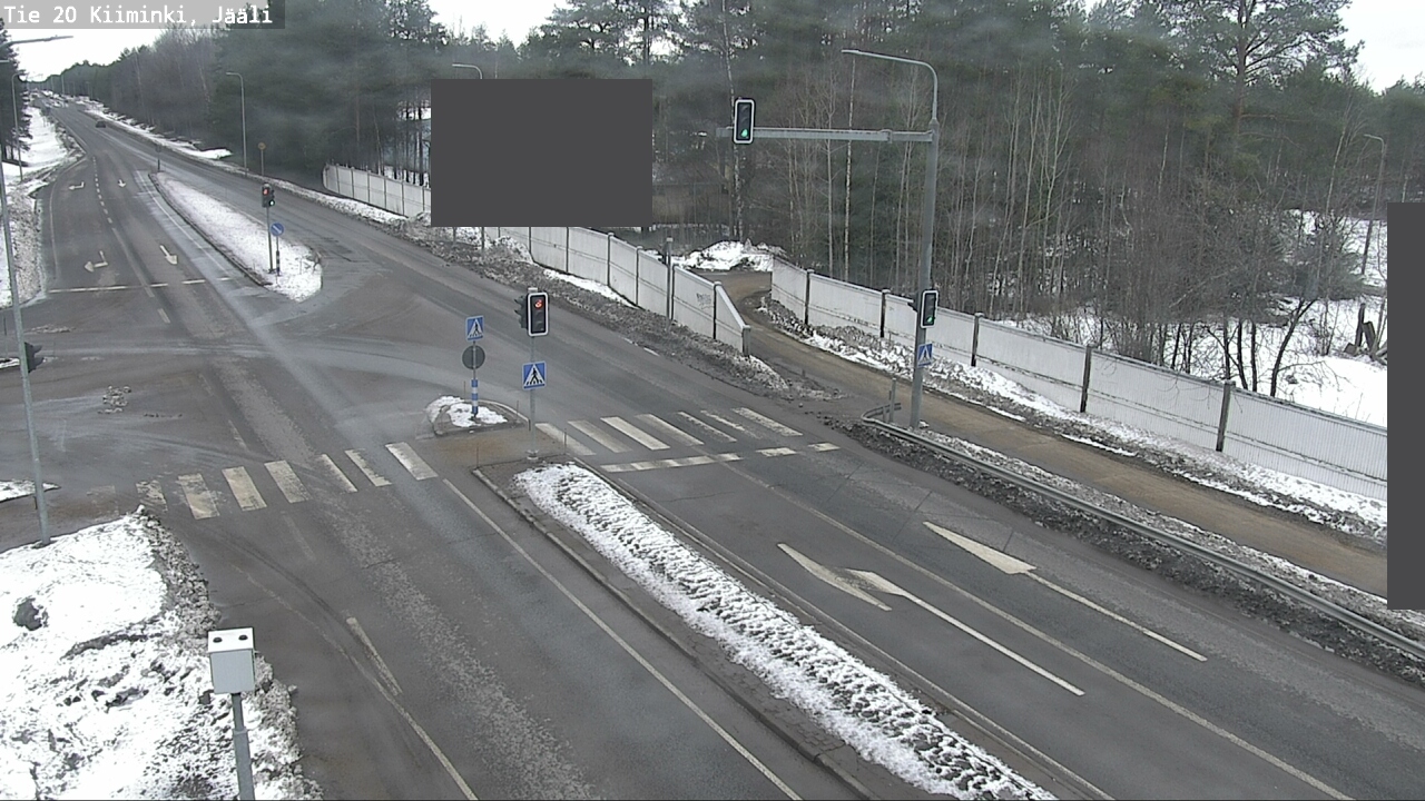 Weather Camera Image Road 20 Oulu Kiiminki, Jääli, Oulu, Pohjois-Pohjanmaa