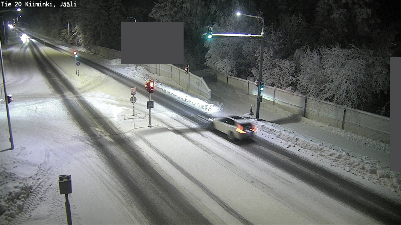 Weather Camera Image Väg 20 Uleåborg Kiiminki, Jääli, Oulu, Pohjois-Pohjanmaa