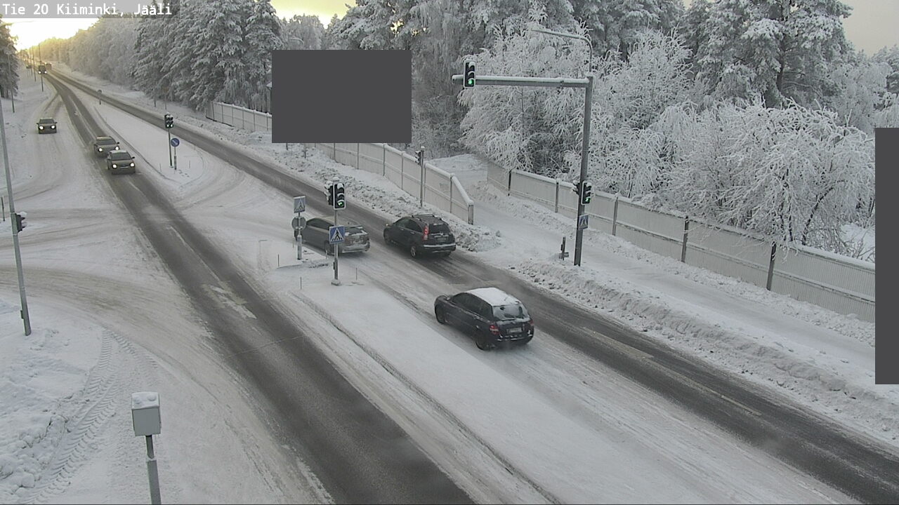 Weather Camera Image Väg 20 Uleåborg Kiiminki, Jääli, Oulu, Pohjois-Pohjanmaa