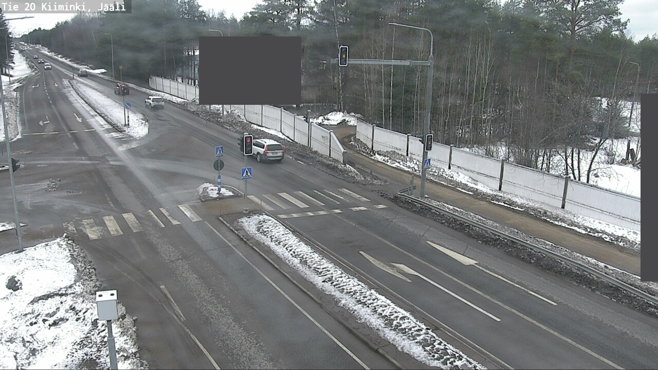 Weather Camera Image Road 20 Oulu Kiiminki, Jääli, Oulu, Pohjois-Pohjanmaa