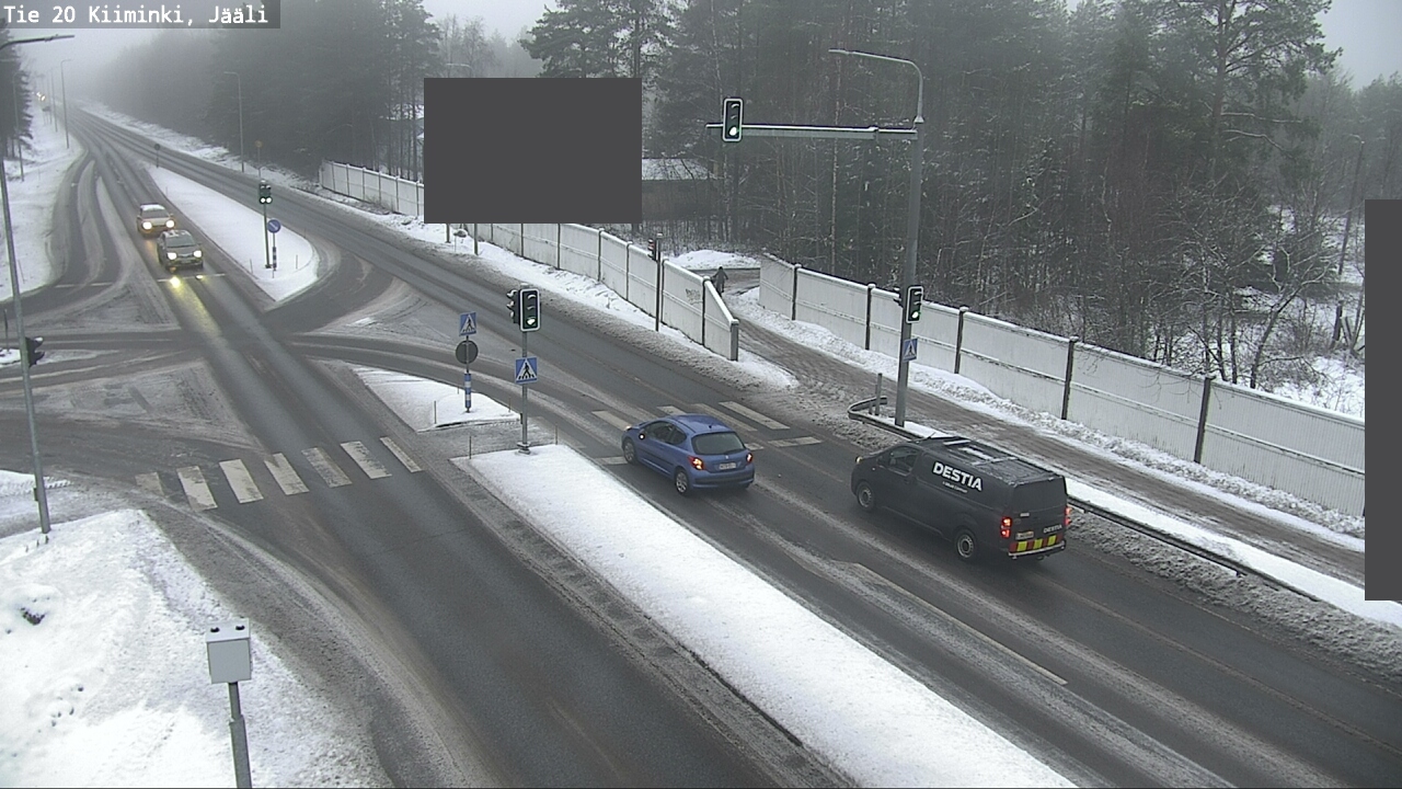 Weather Camera Image Väg 20 Uleåborg Kiiminki, Jääli, Oulu, Pohjois-Pohjanmaa