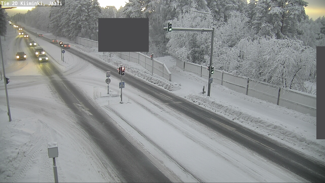 Weather Camera Image Väg 20 Uleåborg Kiiminki, Jääli, Oulu, Pohjois-Pohjanmaa