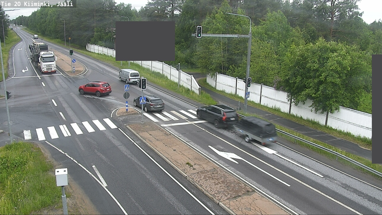 Weather Camera Image Väg 20 Uleåborg Kiiminki, Jääli, Oulu, Pohjois-Pohjanmaa