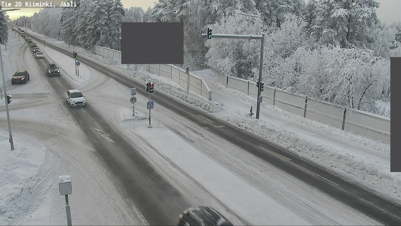 Weather Camera Image Väg 20 Uleåborg Kiiminki, Jääli, Oulu, Pohjois-Pohjanmaa