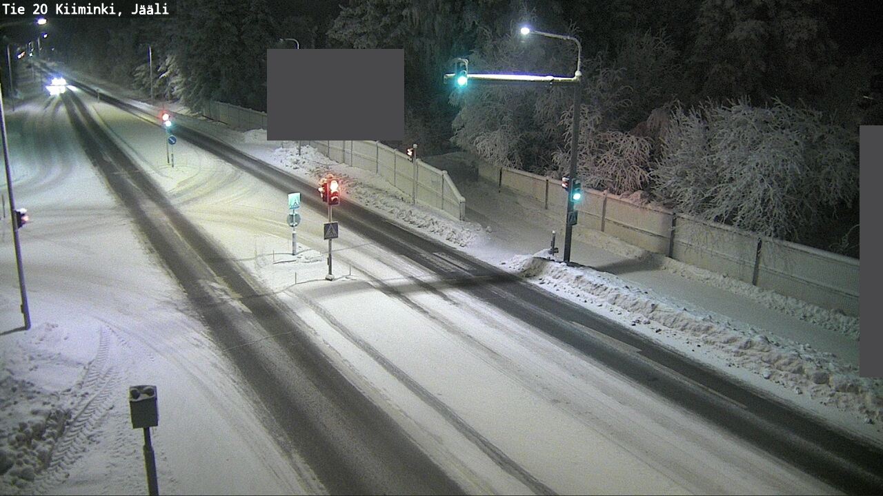 Weather Camera Image Väg 20 Uleåborg Kiiminki, Jääli, Oulu, Pohjois-Pohjanmaa