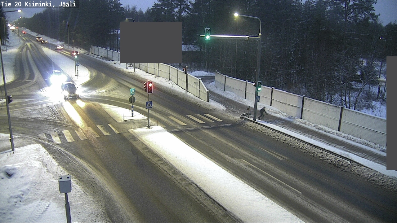 Weather Camera Image Väg 20 Uleåborg Kiiminki, Jääli, Oulu, Pohjois-Pohjanmaa