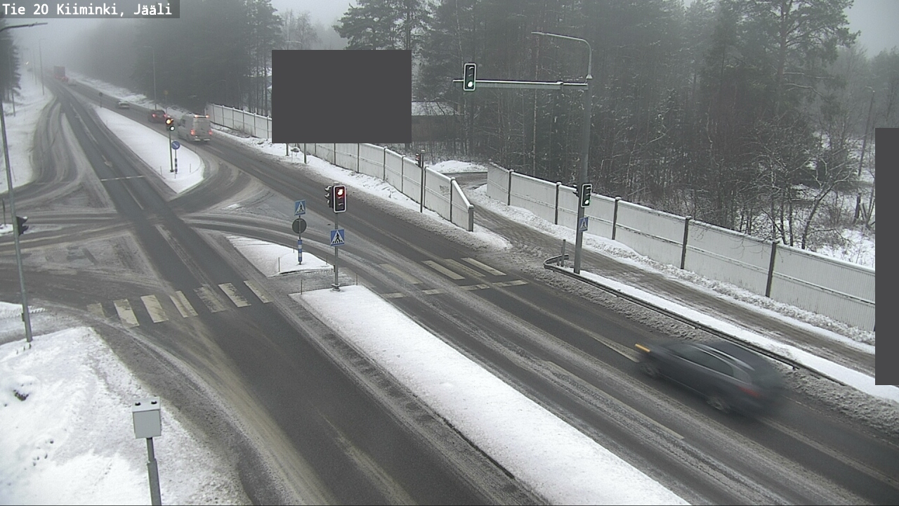 Weather Camera Image Road 20 Oulu Kiiminki, Jääli, Oulu, Pohjois-Pohjanmaa