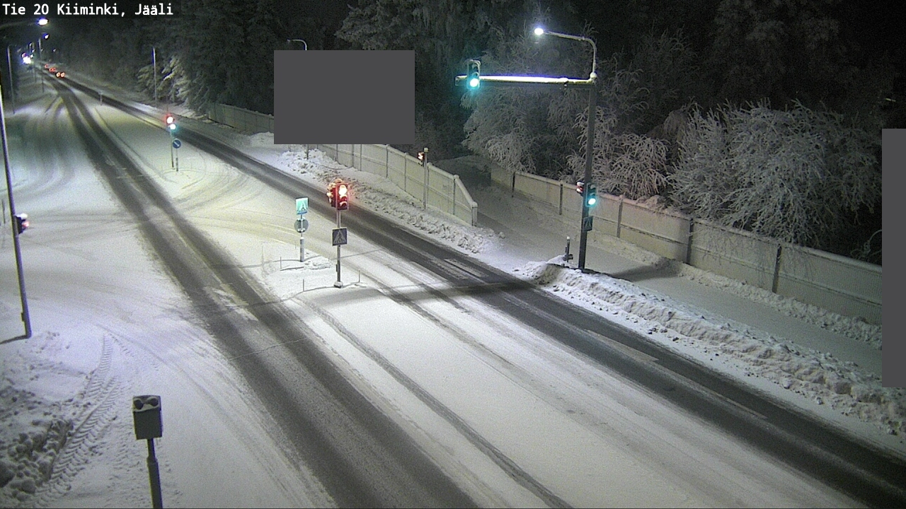 Weather Camera Image Väg 20 Uleåborg Kiiminki, Jääli, Oulu, Pohjois-Pohjanmaa