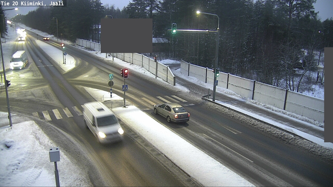 Weather Camera Image Väg 20 Uleåborg Kiiminki, Jääli, Oulu, Pohjois-Pohjanmaa