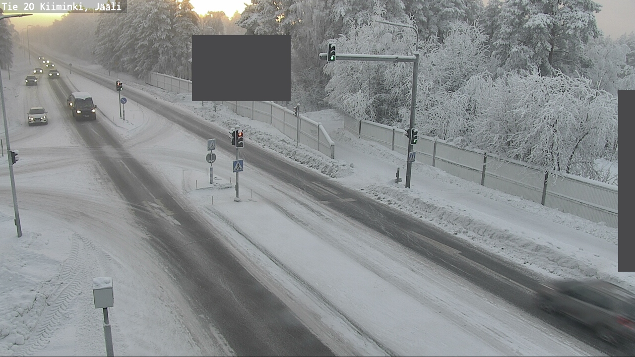Weather Camera Image Väg 20 Uleåborg Kiiminki, Jääli, Oulu, Pohjois-Pohjanmaa