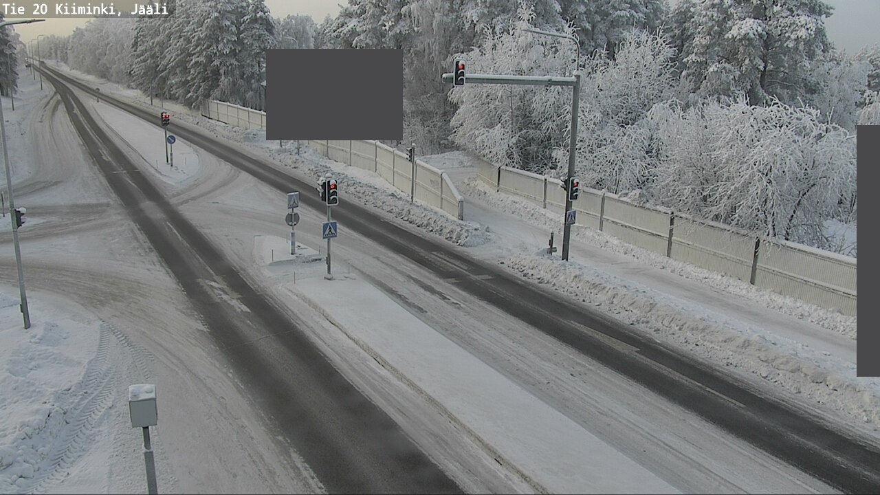Weather Camera Image Väg 20 Uleåborg Kiiminki, Jääli, Oulu, Pohjois-Pohjanmaa