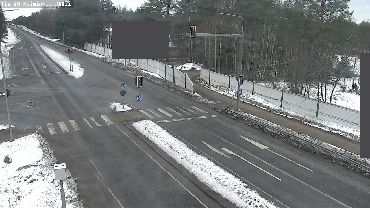 Weather Camera Image Väg 20 Uleåborg Kiiminki, Jääli, Oulu, Pohjois-Pohjanmaa