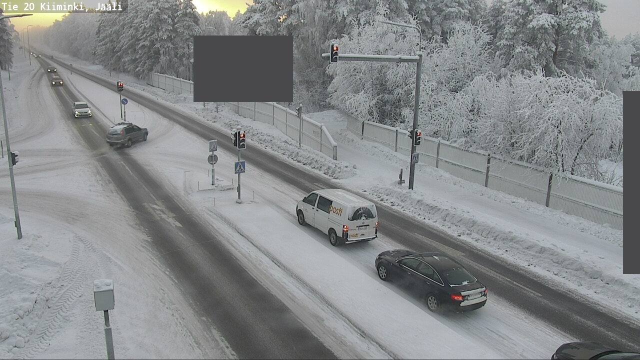 Weather Camera Image Väg 20 Uleåborg Kiiminki, Jääli, Oulu, Pohjois-Pohjanmaa