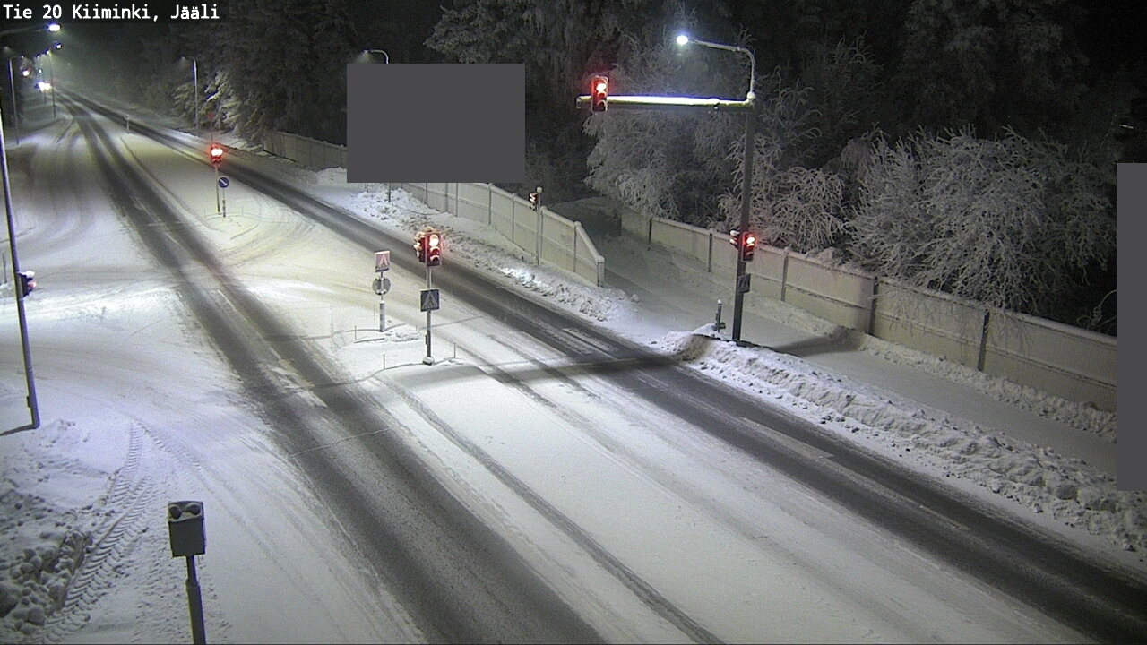 Weather Camera Image Väg 20 Uleåborg Kiiminki, Jääli, Oulu, Pohjois-Pohjanmaa