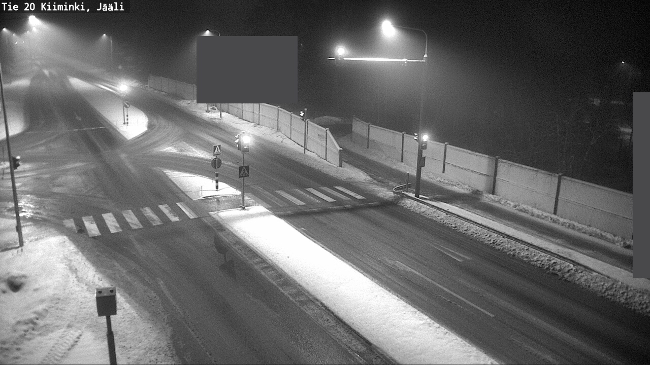 Weather Camera Image Road 20 Oulu Kiiminki, Jääli, Oulu, Pohjois-Pohjanmaa