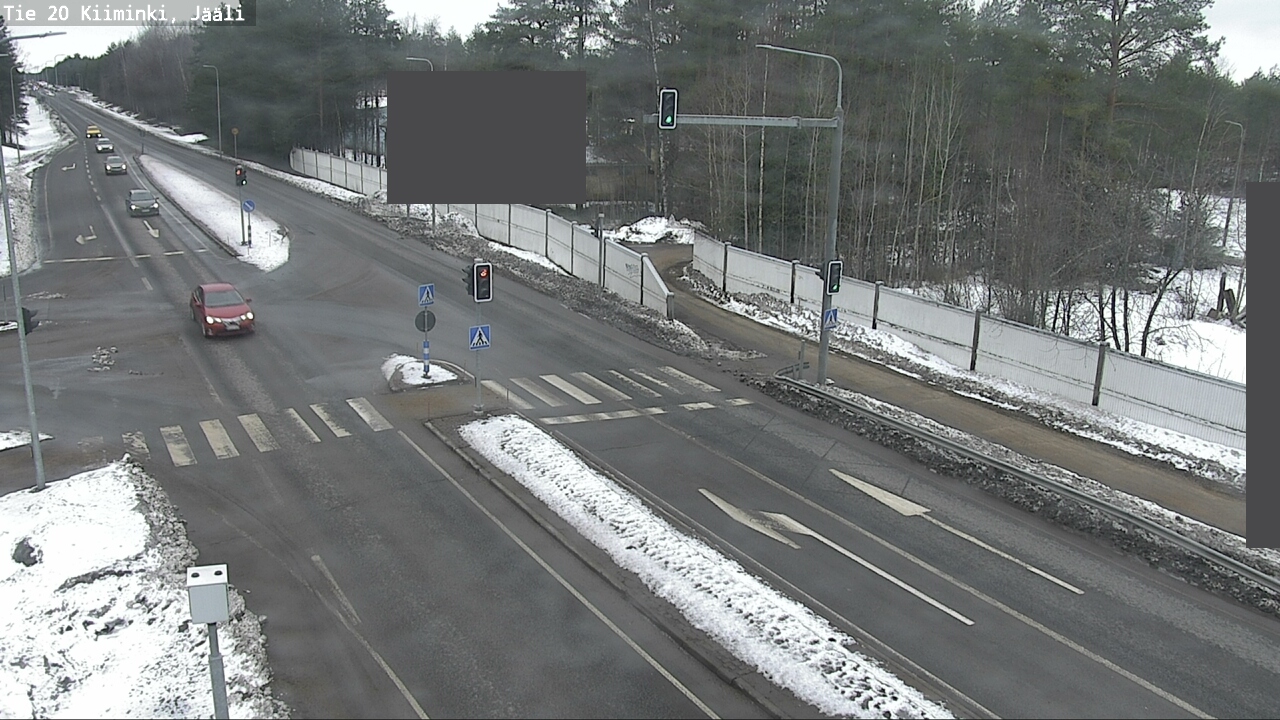 Weather Camera Image Väg 20 Uleåborg Kiiminki, Jääli, Oulu, Pohjois-Pohjanmaa