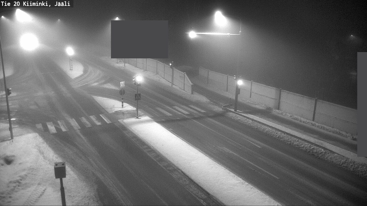 Weather Camera Image Road 20 Oulu Kiiminki, Jääli, Oulu, Pohjois-Pohjanmaa