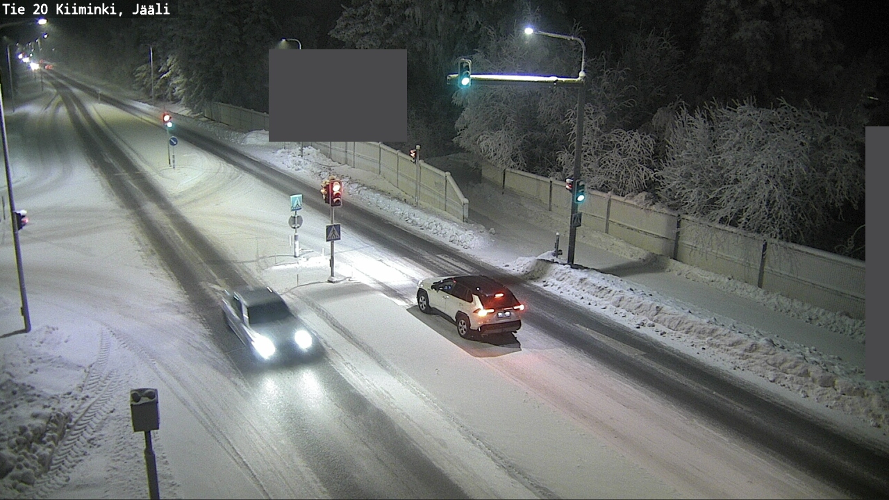 Weather Camera Image Väg 20 Uleåborg Kiiminki, Jääli, Oulu, Pohjois-Pohjanmaa