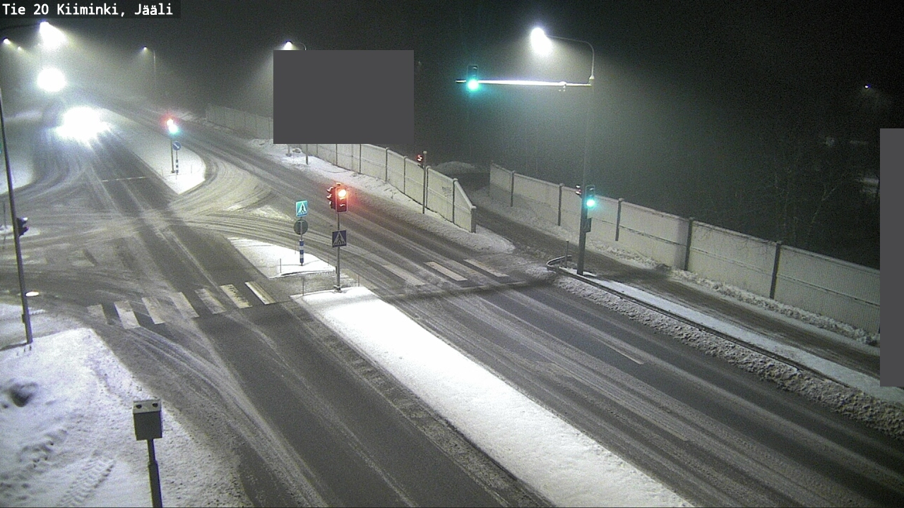 Weather Camera Image Road 20 Oulu Kiiminki, Jääli, Oulu, Pohjois-Pohjanmaa
