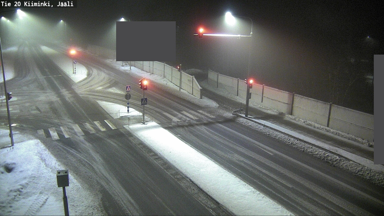 Weather Camera Image Road 20 Oulu Kiiminki, Jääli, Oulu, Pohjois-Pohjanmaa