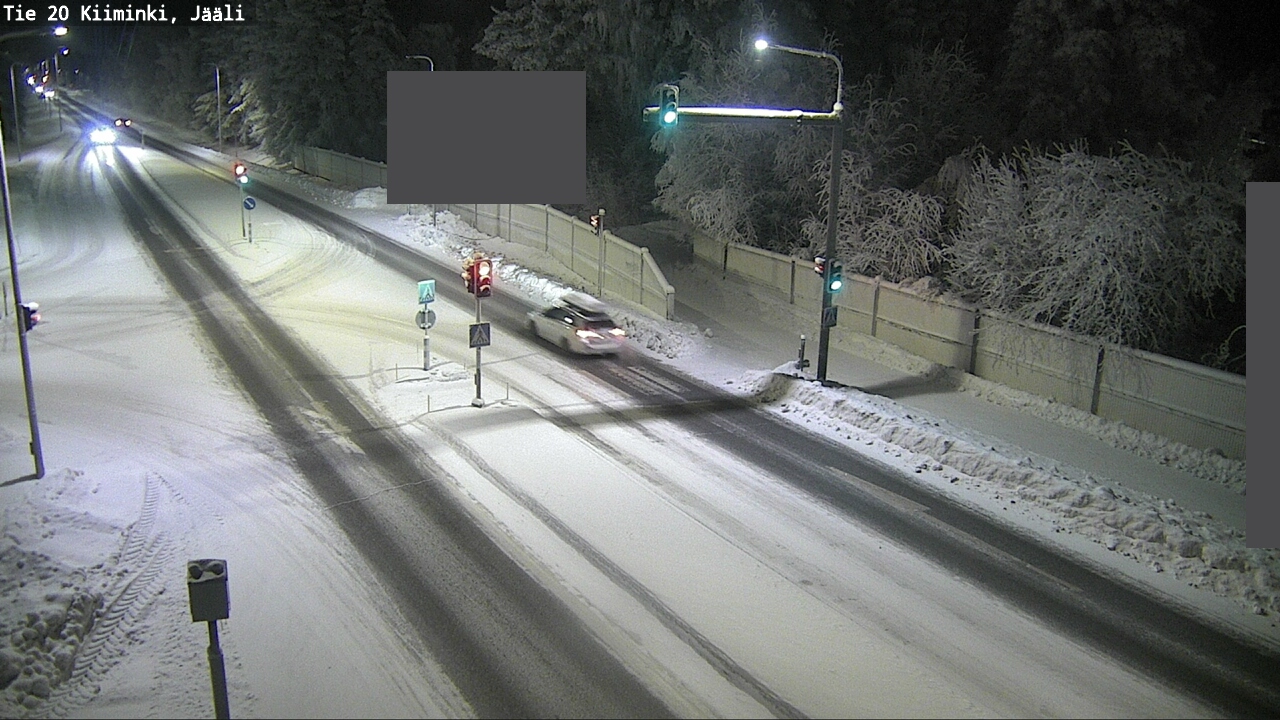 Weather Camera Image Väg 20 Uleåborg Kiiminki, Jääli, Oulu, Pohjois-Pohjanmaa
