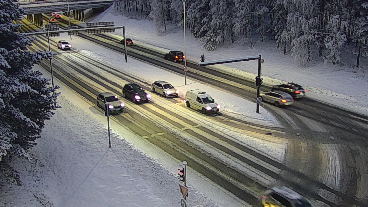 Weather Camera Image Väg 22 Uleåborg Raksila, Oulu, Pohjois-Pohjanmaa