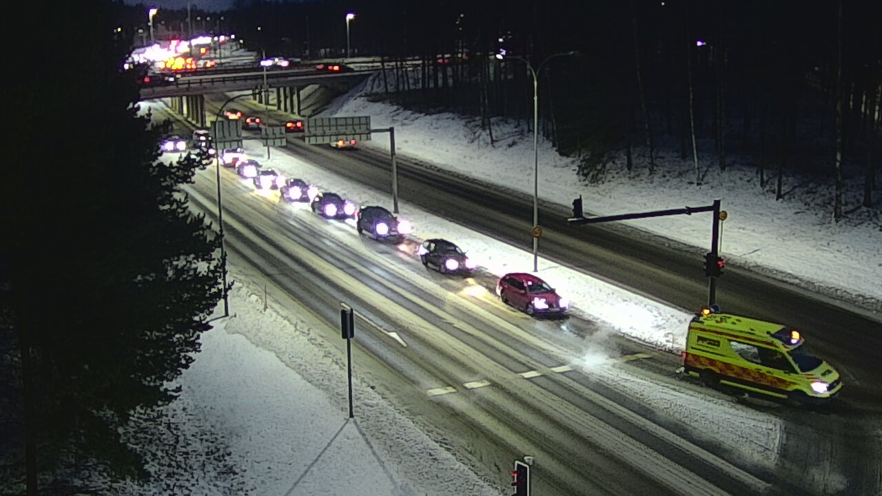 Weather Camera Image Väg 22 Uleåborg Raksila, Oulu, Pohjois-Pohjanmaa