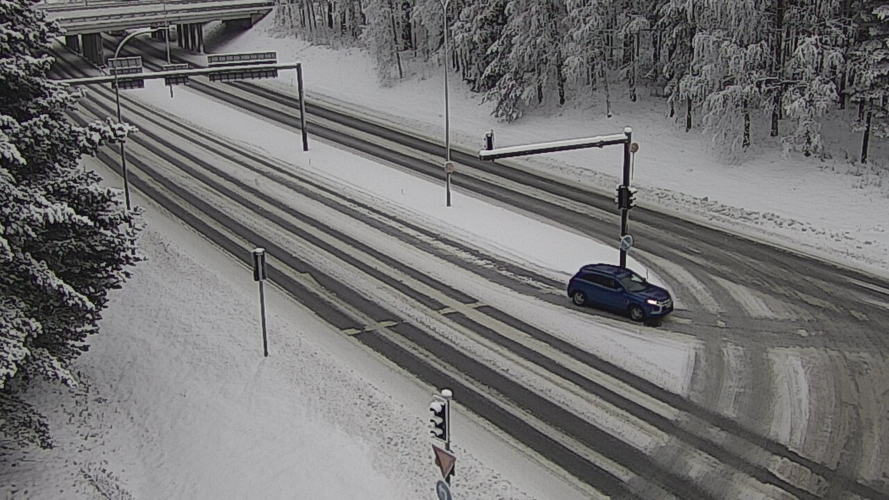 Weather Camera Image Väg 22 Uleåborg Raksila, Oulu, Pohjois-Pohjanmaa