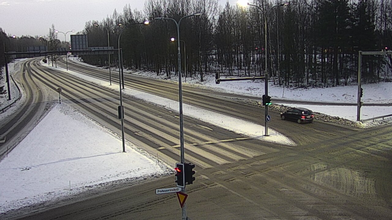 Weather Camera Image Väg 22 Uleåborg öst, Oulu, Pohjois-Pohjanmaa