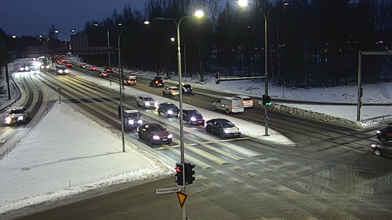 Weather Camera Image Väg 22 Uleåborg öst, Oulu, Pohjois-Pohjanmaa
