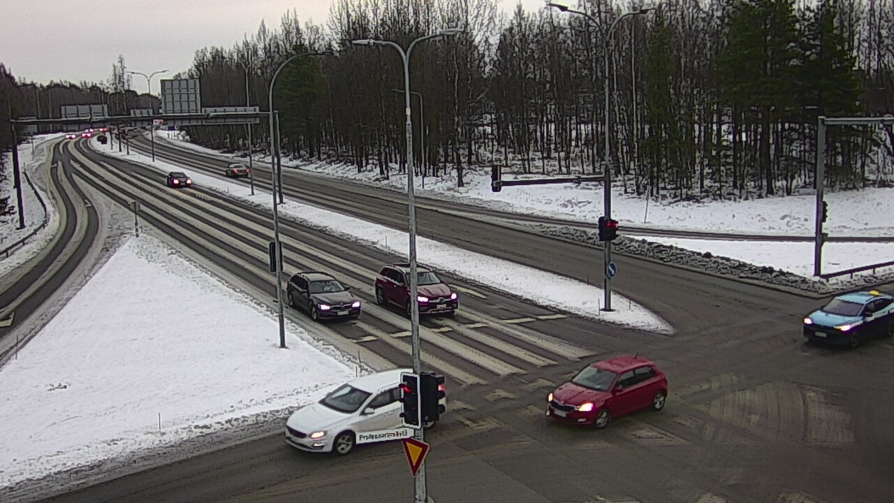 Weather Camera Image Väg 22 Uleåborg öst, Oulu, Pohjois-Pohjanmaa