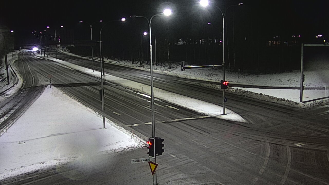 Weather Camera Image Väg 22 Uleåborg öst, Oulu, Pohjois-Pohjanmaa