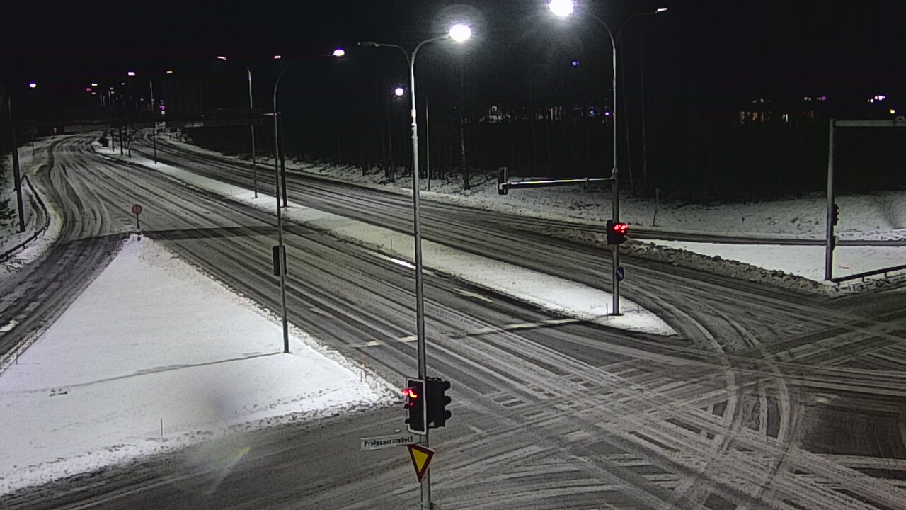 Weather Camera Image Väg 22 Uleåborg öst, Oulu, Pohjois-Pohjanmaa