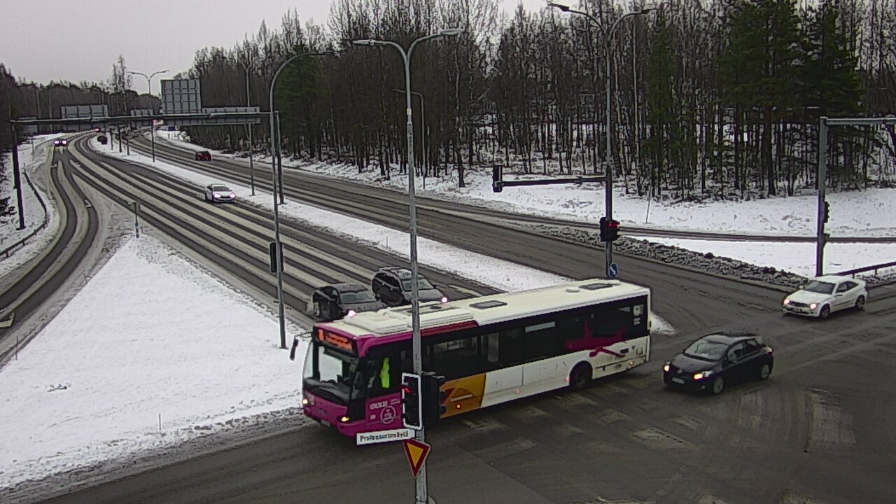 Weather Camera Image Väg 22 Uleåborg öst, Oulu, Pohjois-Pohjanmaa
