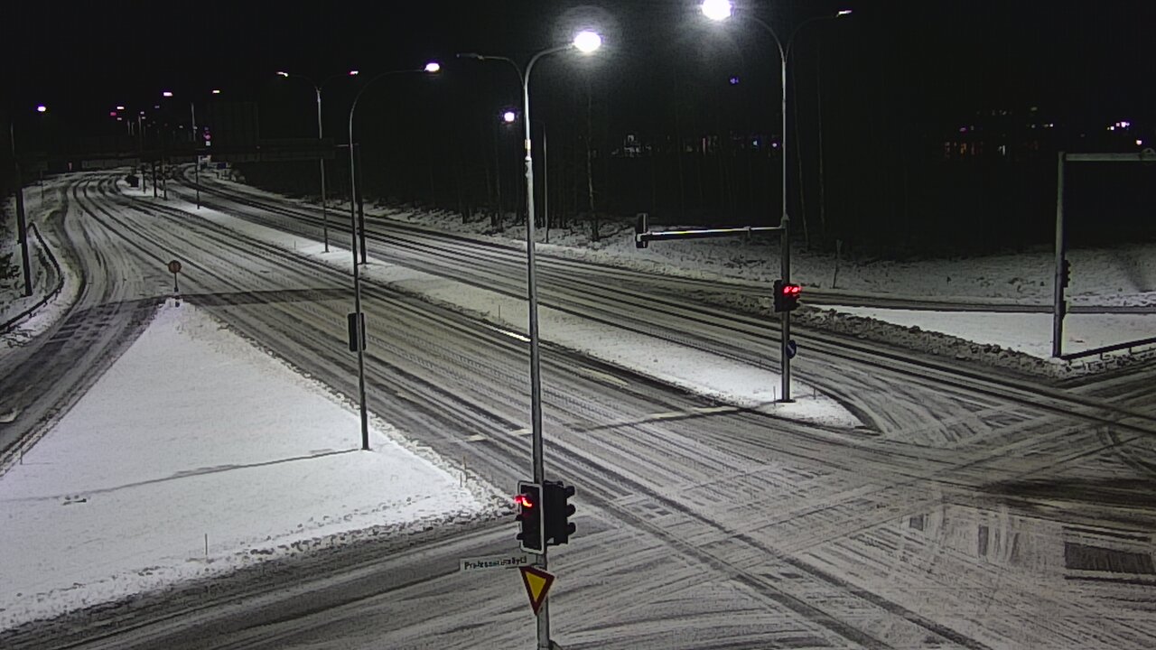 Weather Camera Image Väg 22 Uleåborg öst, Oulu, Pohjois-Pohjanmaa