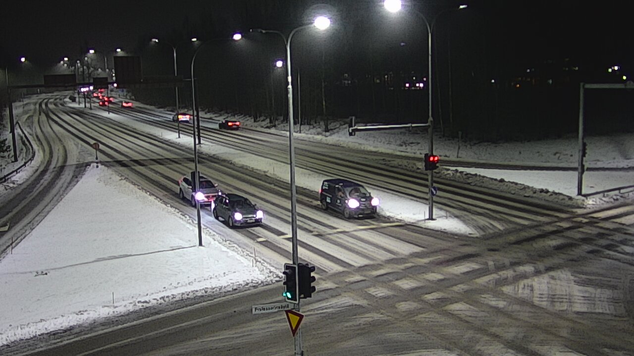Weather Camera Image Väg 22 Uleåborg öst, Oulu, Pohjois-Pohjanmaa