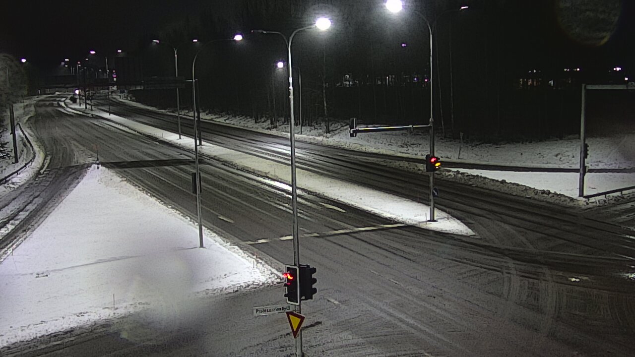 Weather Camera Image Väg 22 Uleåborg öst, Oulu, Pohjois-Pohjanmaa