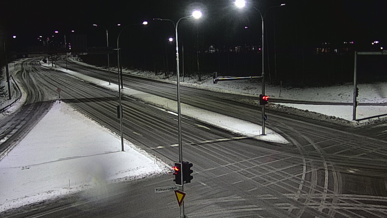 Weather Camera Image Väg 22 Uleåborg öst, Oulu, Pohjois-Pohjanmaa