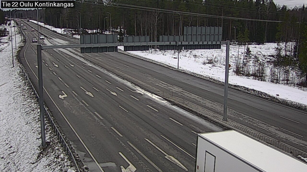 Weather Camera Image Road 22 Oulu Kaukovainio, Oulu, Pohjois-Pohjanmaa