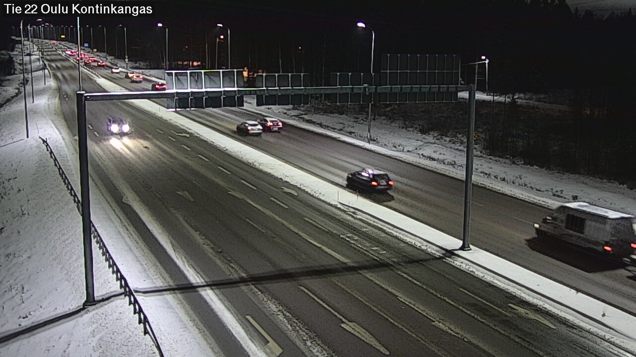Weather Camera Image Väg 22 Oulu Kaukovainio, Oulu, Pohjois-Pohjanmaa