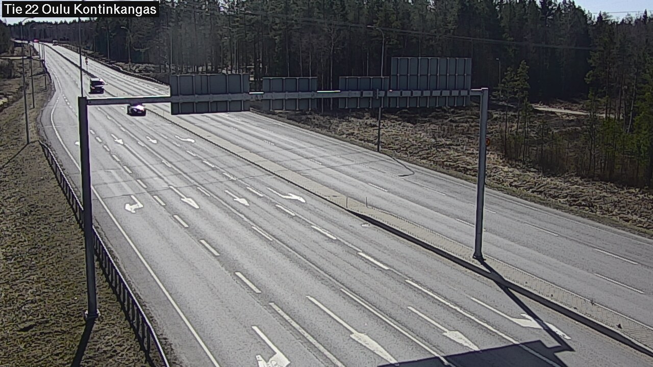 Weather Camera Image Väg 22 Oulu Kaukovainio, Oulu, Pohjois-Pohjanmaa