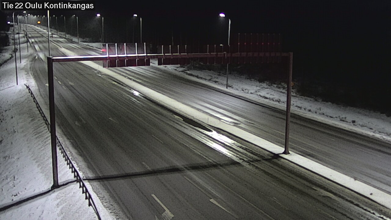 Weather Camera Image Väg 22 Oulu Kaukovainio, Oulu, Pohjois-Pohjanmaa