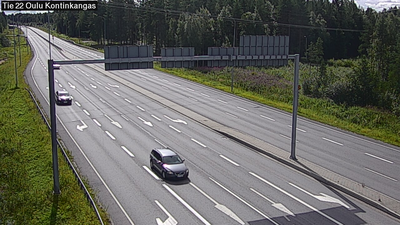 Weather Camera Image Väg 22 Oulu Kaukovainio, Oulu, Pohjois-Pohjanmaa