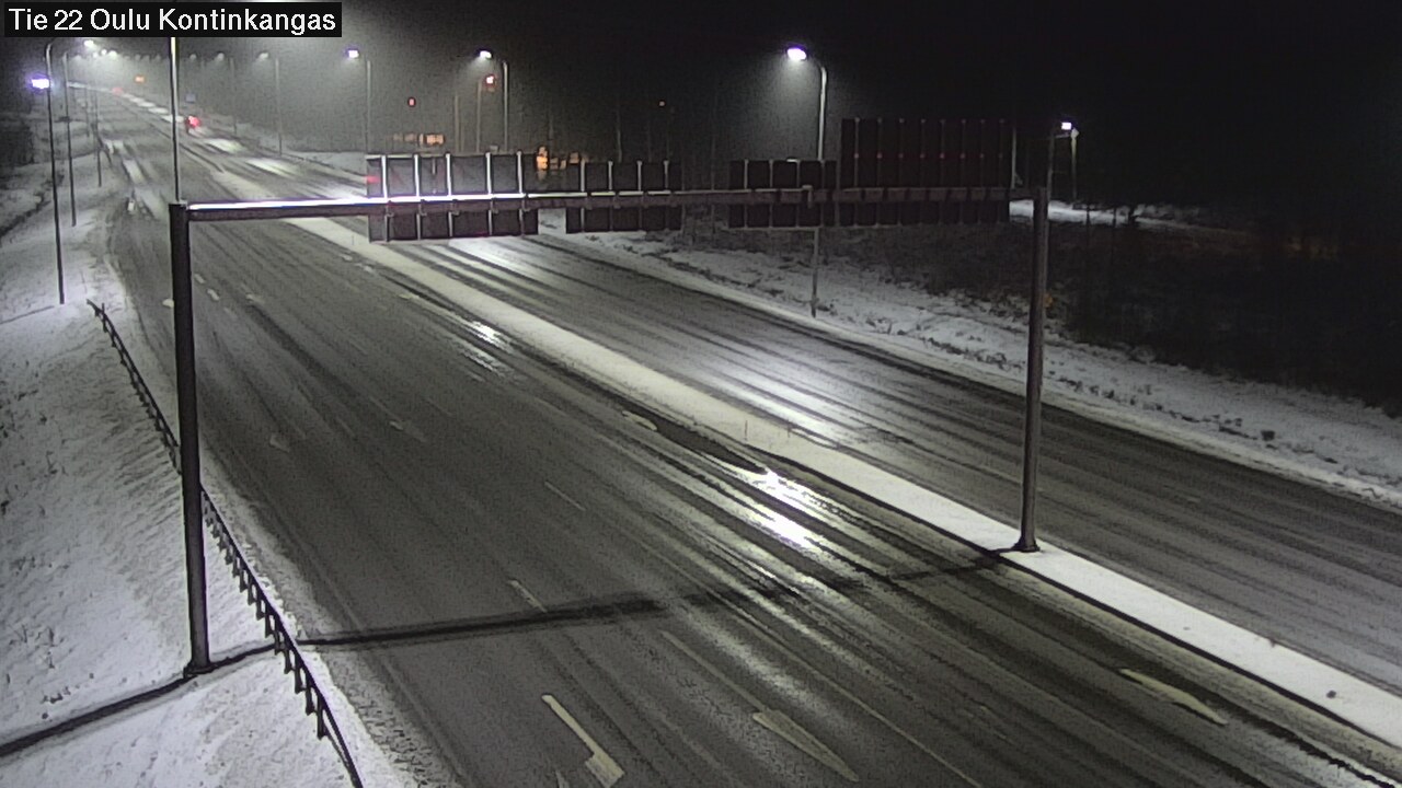 Weather Camera Image Väg 22 Oulu Kaukovainio, Oulu, Pohjois-Pohjanmaa