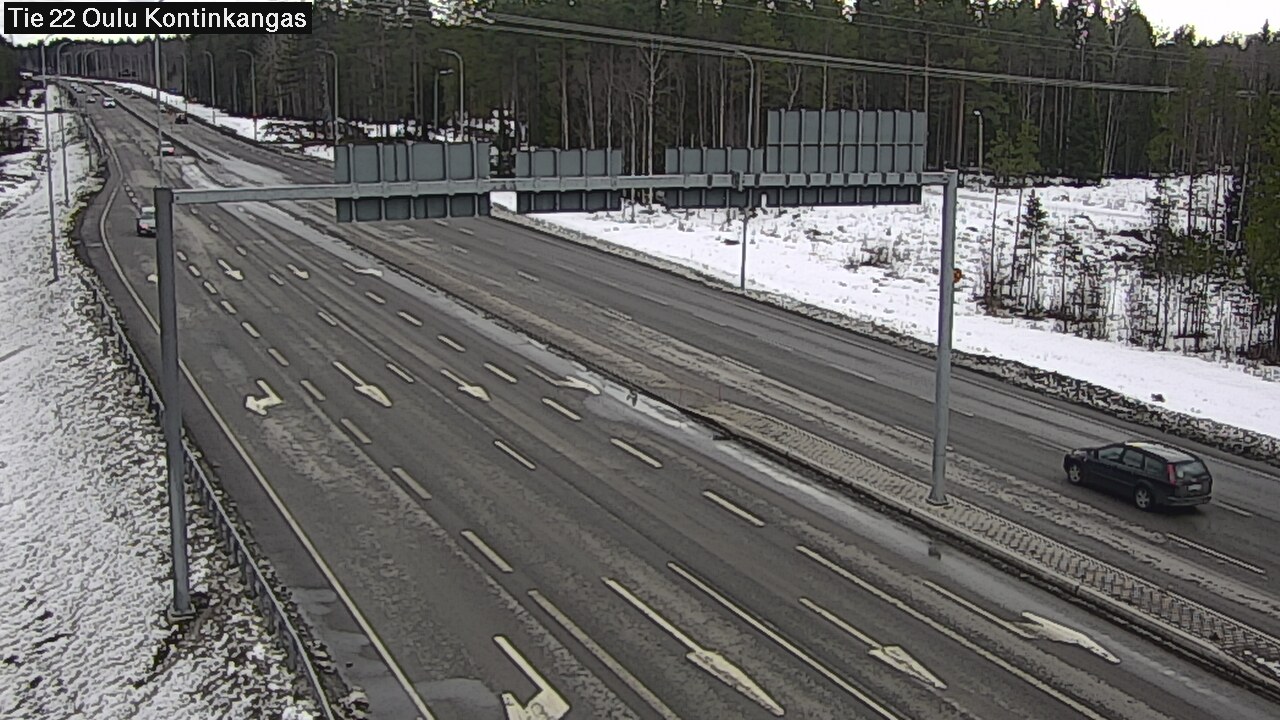 Weather Camera Image Road 22 Oulu Kaukovainio, Oulu, Pohjois-Pohjanmaa