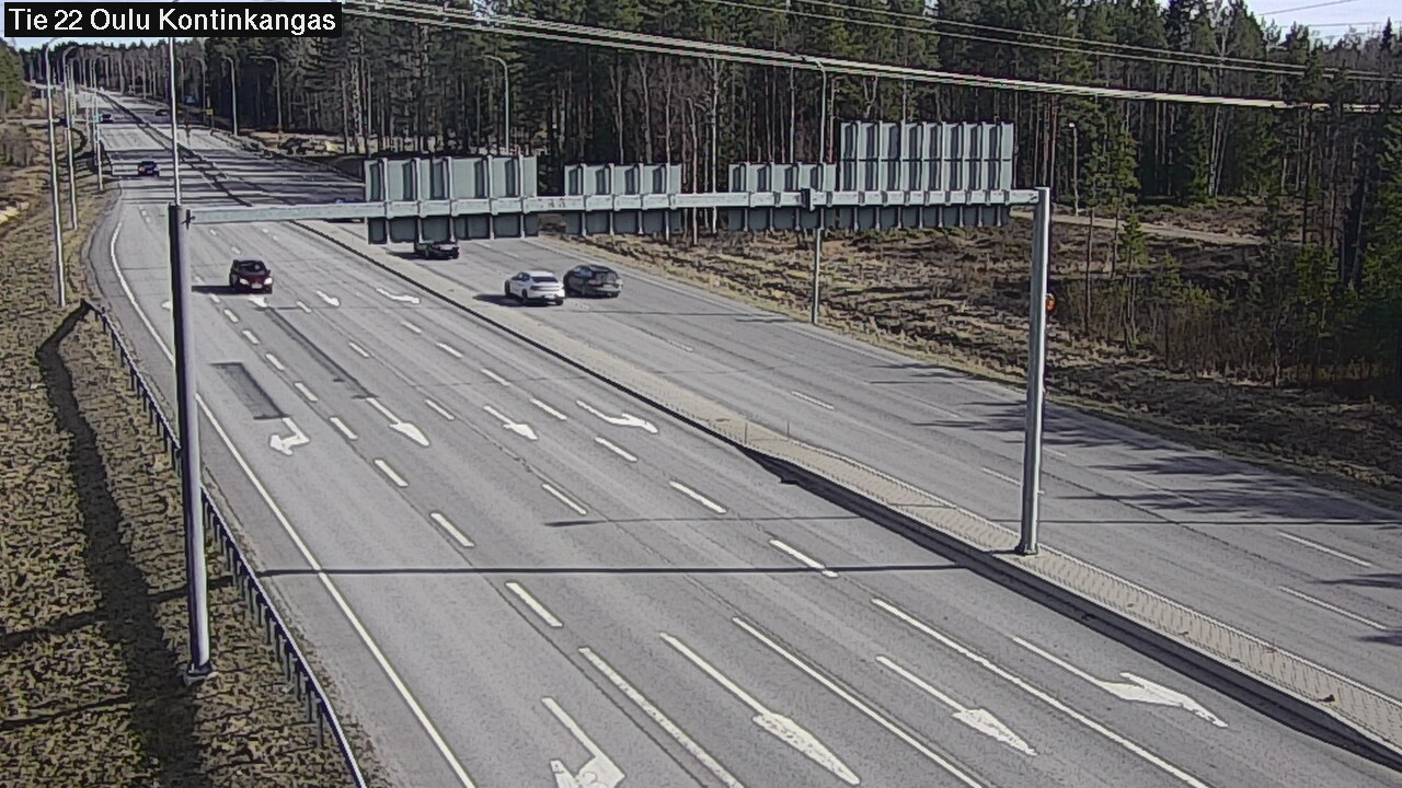 Weather Camera Image Väg 22 Oulu Kaukovainio, Oulu, Pohjois-Pohjanmaa
