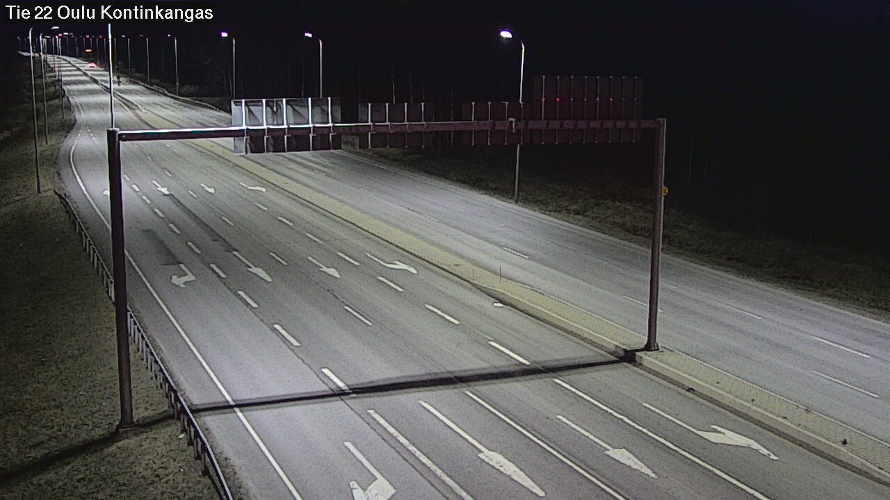 Weather Camera Image Väg 22 Oulu Kaukovainio, Oulu, Pohjois-Pohjanmaa